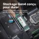 SSD 1To CRUCIAL E100 PCIe 4.0 (NVMe) - CT1000E100SSD8