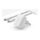 Chargeur BELKIN,20W, blanc, USB-C - avec câble - WCA006VF1MWH-B6
