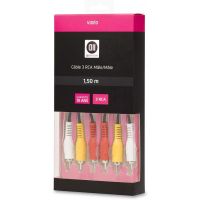 Câble 3 RCA Mâle - 3 RCA Mâle, longueur 1.5m - Goobay 50380