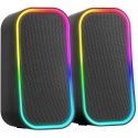 Enceintes bluetooth Mars Gaming MS-OM RGB - 20W - noire