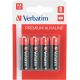 Piles LR06 AA, 1.5V, pack 4 - Verbatim 49921