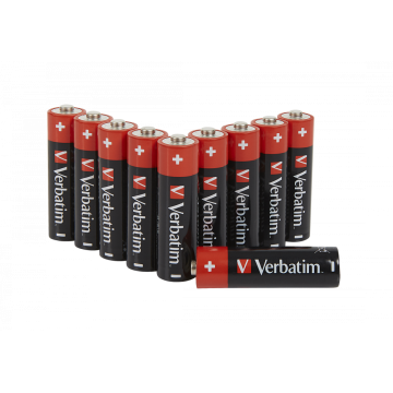 Piles LR06 AA, 1.5V, pack 10 - Verbatim 49875