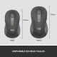 Logitech Signature M650 L for Business, bluetooth et 2.4Ghz, grise