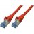 Câble réseau 25cm ethernet RJ45 F/UTP Cat6 Gigabit - rouge - A-LANTEC 75711-0.25R