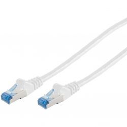 Cable réseau 2m ethernet RJ45 Cat6A S/FTP, Blanc - S-IMPULS 75712-W