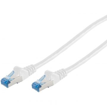 Cable réseau 2m ethernet RJ45 Cat6A S/FTP, Blanc - S-IMPULS 75712-W