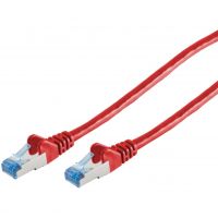 Cable réseau 5m ethernet RJ45 Cat 6A S/FTP Gigabit, Rouge - 75715-R