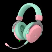 Caque Gamer sans fil Cooler Master CH351, rose vert