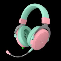 Caque Gamer sans fil Cooler Master CH351, rose vert
