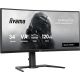 Moniteur 34" Iiyama G-Master Black Hawk GCB3482WQSU-B1 UWQHD, 0.6ms, 120Hz