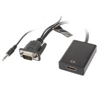Convertisseur VGA HDMI, + audio, 0.20m - LANBERG AD-0021-BK