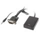 Convertisseur VGA HDMI, + audio, 0.20m - LANBERG AD-0021-BK