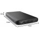 Powerbank Trust Primo - 10000mAh, noir - 24678-02