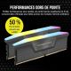 Kit 32Go DDR5 6000MHz - RGB - AMD & XMP - CORSAIR CMH32GX5M2E6000Z36