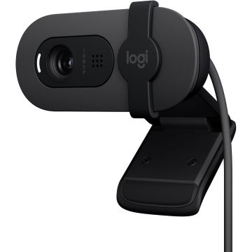 LOGITECH BRIO 100, 720p 1080p, 2MP photos, micro intégré - noire - 960-001585