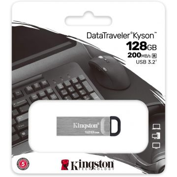 Clé USB 128Go KINGSTON USB3.2 Gen1 Kyson - DTKN/128GB