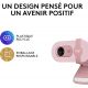 LOGITECH BRIO 100, 720p 1080p, 2MP photos, micro intégré - rose - 960-001623