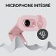 LOGITECH BRIO 100, 720p 1080p, 2MP photos, micro intégré - rose - 960-001623