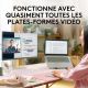 LOGITECH BRIO 100, 720p 1080p, 2MP photos, micro intégré - rose - 960-001623