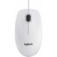Souris Logitech B100, 3 boutons, blanche, USB - 910-003360