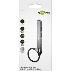 Hub USB-C Goobay 74460 - 3x USB + 2x USB-C