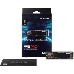 SAMSUNG 990 PRO SSD 4To M.2 NVMe PCIe 4.0 - MZ-V9P4T0BW
