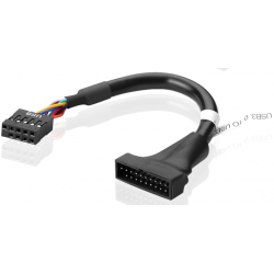 Câble USB3 20pins mâle vers USB2 femelle