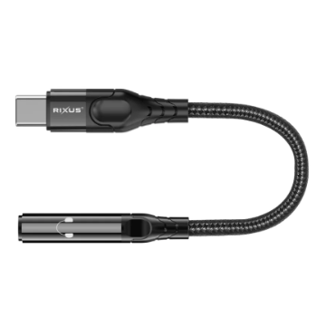 Adaptateur audio USB-C vers 3,5 mm femelle 10 cm - RIXUS RXMU36C