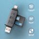 Lecteur de Cartes USB USB-C 3.2 Axagon CRE-DAC