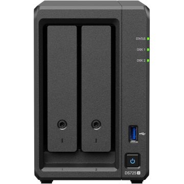 Serveur NAS Synology DS725+, pour 2 HDD SATA, Raid