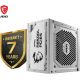 Alimentation 850w MSI Mag A850GL PCIe5 80+ GOLD - ATX3.1 - PCI-E 5.0 - blanche - 306-7ZP8A24-CE0
