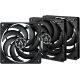 Lot de 3 ventilateurs de boitier Arctic P12 Slim PST - 12cm