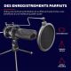 Microphone Trust GXT 232 Mantis Streaming avec trépied, USB