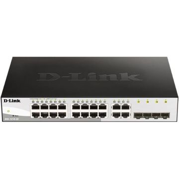 Switch D-Link Web Smart DGS-1210-20, 20 ports Gigabits + 4x SFP