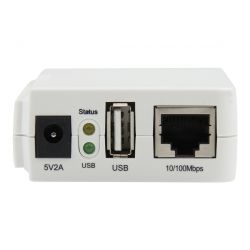 Serveur d'impression USB 2.0 sans fil N - 1 port Lan 10/100