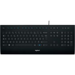 LOGITECH Corded Keyboard K280e, USB, noir