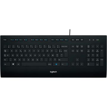 LOGITECH Corded Keyboard K280e, USB, noir
