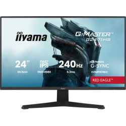 Moniteur 24" iiYama 240Hz G2471HS-B1 Led, Fast IPS 0.3ms, 2xHDMI-DP-HP