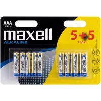 Piles LR03 AAA, 1.5V, pack 10 - MAXELL 790254