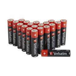 Piles LR06 AA, 1.5V, pack 20 - Verbatim 49877