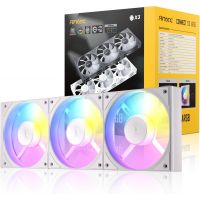 Lot de 3 ventilateurs Antec Connect, blanc, ARGB