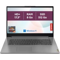 Lenovo IdeaPad 3 17ABA7 - Ryzen 5 5625U - 8Go - SSD 512Go - 17.3" - Win11 - 82RQ008UFR