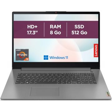 Lenovo IdeaPad 3 17ABA7 - Ryzen 5 5625U - 8Go - SSD 512Go - 17.3" - Win11 - 82RQ008UFR