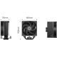 Ventirad PC Cooler RT500 TC BK, TDP 245W, noir