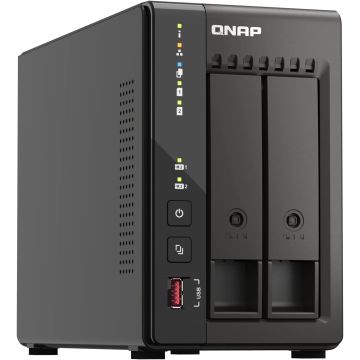 Serveur NAS QNAP TS-253E 8Go, CPU Atom 2.13Ghz, 2x DD SATA