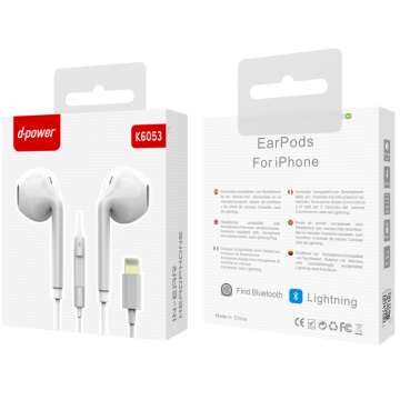 Oreillettes bluetooth d-power K6053