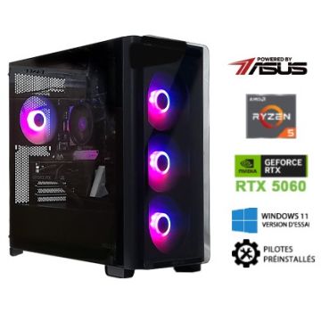 PC Gamer - Ryzen 5 7500F - 16Go - SSD 1To- RTX5060 8Go - Free Dos