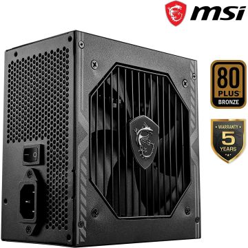 Alimentation 650w - MSI A650BN, 80+ Bronze, Bulk
