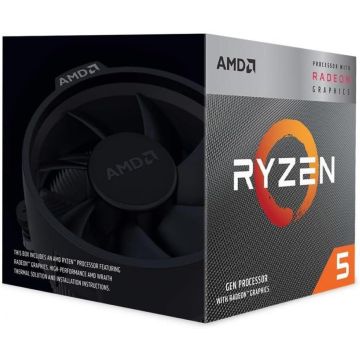 CPU AMD Ryzen 5 3400G, 3.7/4.2Ghz, AM4 - YD3400C5FHSBX