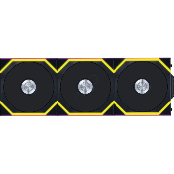 Kit de 3 ventilateurs Lian Li Uni Fan SL Wireless Reverse RGB - noir - G99.12RSL1W3B.00